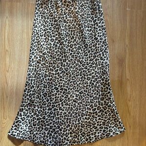 Rolla Coster Black and Tan Maxi Slip Skirt for Night Out